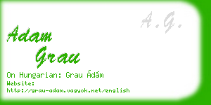 adam grau business card